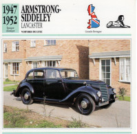 Armstrong-Siddeley Lancaster  -  1950  - Voiture De Luxe -  Fiche Technique Automobile (GB) - Autos