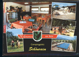 72316954 Hofstetten Main Campingplatz Schoenrain Restauration Gastraum Terrasse  - Gemuenden