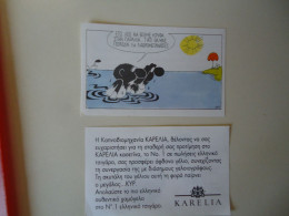 GREECE VIGNETTE  CIGARETTE KARELIA COMICS CARICATURE ΚΥΡ ΓΕΛΟΙΟΓΡΑΦΙΕΣ - Objetos Publicitarios