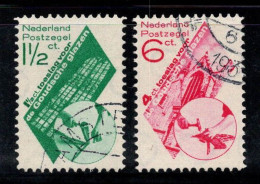 Pays-Bas 1931 Mi. 243-244 Oblitéré 100% Restauration Des Vitraux St. Janskerk - Used Stamps
