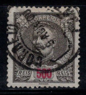 Portugal 1895 Mi. 137B Oblitéré 100% Roi Charles, 500 R - Usati