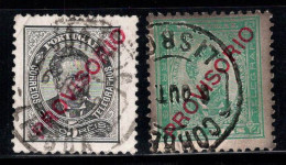 Portugal 1892 Mi. 80-81 Oblitéré 60% Roi Charles, PROVISORIO - Used Stamps