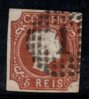 Portugal 1856 Mi. 9 Oblitéré 100% 5 R, Roi Pierre V - Gebraucht