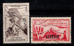 Algérie 1954 Mi. 321, 324 Oblitéré 100% Soldats, Paysage - Algeria (1962-...)