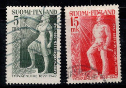 Finlande 1949 Mi. 370-371 Oblitéré 100% Travailleurs, Travail - Used Stamps