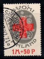 Finlande 1922 Mi. 111 Oblitéré 100% 1 M, Croix-Rouge - Usati