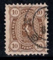 Finlande 1875 Mi. 15 A Oblitéré 100% Armoiries, 10 P - Used Stamps
