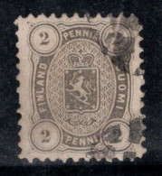 Finlande 1875 Mi. 12 A Oblitéré 100% Armoiries, 2 P - Oblitérés