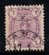 Finlande 1875 Mi. 19 B Oblitéré 100% Armoiries, 1 M - Used Stamps