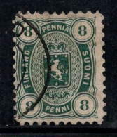 Finlande 1875 Mi. 14 A Oblitéré 100% Armoiries, 8 P - Used Stamps