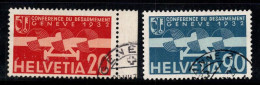 Suisse 1932 Mi. 257-258 Oblitéré 100% Poste Aérienne Aéronef - Gebraucht