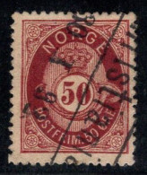 Norvège 1877 Mi. 30 Oblitéré 100% 50 O - Used Stamps