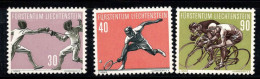 Liechtenstein 1958 Mi. 366-368 Neuf ** 100% Sport - Neufs