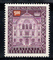 Liechtenstein 1989 Mi. 69 Neuf ** 100% Service Bâtiment Du Gouvernement, 5 Fr - Service