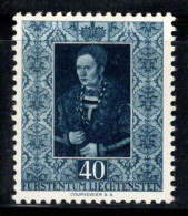 Liechtenstein 1953 Mi. 314 Neuf ** 100% 40 Rp, Art, Peintures - Neufs