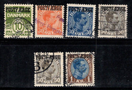 Danemark 1922 Mi. 5-10 Oblitéré 100% Colis Postaux Roi Christian X - Pacchi Postali