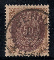 Danemark 1875 Mi. 30 Oblitéré 100% 50 O, Chiffres - Gebraucht