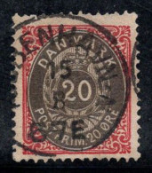 Danemark 1875 Mi. 28 Oblitéré 100% Chiffres, 20 O - Used Stamps