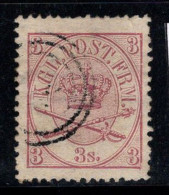 Danemark 1864 Mi. 12 A Oblitéré 60% 3 S, Armoiries - Used Stamps