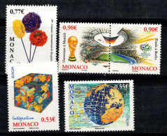 Monaco 2006 Mi. 2796-2800 Neuf ** 100% Fleurs, Coupe Du Monde, Europe Cept - Andere & Zonder Classificatie