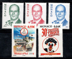 Monaco 2005 Neuf ** 100% Prince Albert, MONACOPHIL, Cirque - Andere & Zonder Classificatie