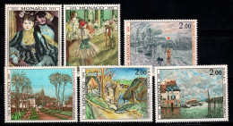 Monaco 1974 Mi. 1124-1129 Neuf ** 80% Art, Peintures - Sonstige & Ohne Zuordnung