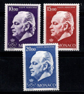 Monaco 1974 Mi. 1160-1162 Neuf ** 100% Poste Aérienne Prince Rainier III - Poste Aérienne