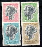 Monaco 1966-67 Mi. 844-846, 878 Neuf ** 100% Poste Aérienne Couple Royal - Poste Aérienne