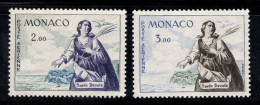 Monaco 1960 Mi. 653-654 Neuf ** 100% Poste Aérienne Sainte Dévote - Poste Aérienne