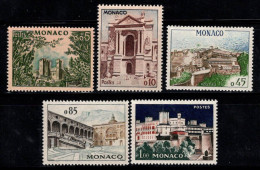 Monaco 1960 Mi. 644-648 Neuf ** 80% Monuments, Bâtiments - Sonstige & Ohne Zuordnung