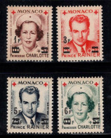 Monaco 1951 Mi. 451A-454A Neuf ** 100% Croix-Rouge - Autres & Non Classés