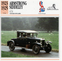 Armstrong-Siddeley 4/14  -  1924  - Voiture Populaire -  Fiche Technique Automobile (GB) - Coches