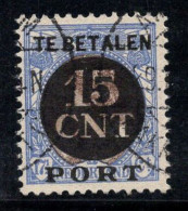 Pays-Bas 1924 Mi. 2A Oblitéré 100% Colis Postaux Surimprimé 15 C - Usados