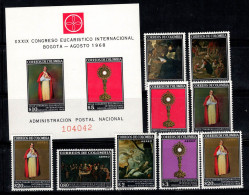 Colombie 1968 Mi. Bl. 29, 1125- Bloc Feuillet 100% Neuf ** Congrès Eucharistique - Colombia