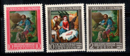 Colombie 1962 Mi. 1029-1031 Neuf ** 100% ART, Peintures Chrétiennes Exprés - Colombia