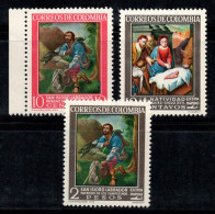 Colombie 1962 Mi. 1029-1031 Neuf ** 100% Exprés ART, Peintures Chrétiennes - Colombia