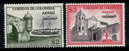 Colombie 1959 Mi. 879-880 Neuf ** 100% Poste Aérienne 2 P, 3 P, UNIFICADO - Colombia