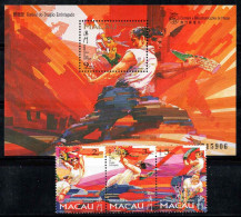 Macao 1997 Mi. Bl. 45, 913-915 Bloc Feuillet 100% Neuf ** Festival De Cerfs-volants - Blocs-feuillets