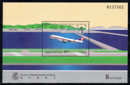 Macao 1995 Mi. Bl. 32 Bloc Feuillet 100% Poste Aérienne 8 P, Aéronefs - Blocks & Kleinbögen