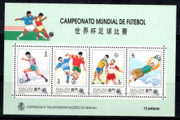 Macao 1994 Mi. Bl. 27 Bloc Feuillet 100% Neuf ** Coupe Du Monde - Blocks & Sheetlets