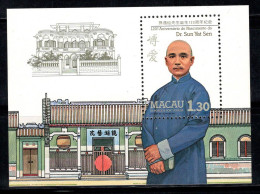 Macao 1986 Mi. Bl. 5 Bloc Feuillet 100% Neuf ** 1.30 P, Sun Yatsen - Blokken & Velletjes