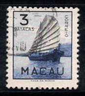Macao 1951 Mi. 384 Oblitéré 100% 3 P, NAVIRE - Gebruikt