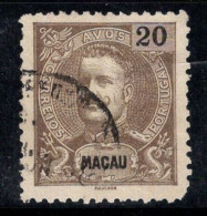 Macao 1898 Mi. 91 Oblitéré 80% 20 R, Le Roi Charles - Usados