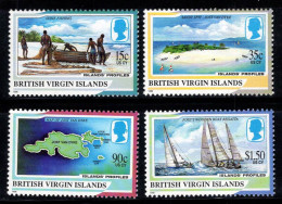 Îles Vierges Britanniques 1996 Mi. 848-851 Neuf ** 100% Vue Sur L'île, Voile, Bateau - Britse Maagdeneilanden