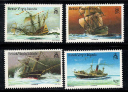 Îles Vierges Britanniques 1987 Mi. 585-588 Neuf ** 100% NAVIRES - British Virgin Islands
