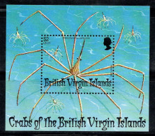 Îles Vierges Britanniques 1997 Mi. Bl. 90 Bloc Feuillet 100% Neuf ** Crustacés, 2 $ - Britse Maagdeneilanden
