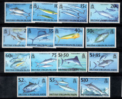 Îles Vierges Britanniques 1997 Mi. 875-889 Neuf ** 100% POISSONS, FAUNE - Britse Maagdeneilanden