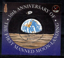 Îles Vierges Britanniques 1999 Mi. Bl. 98 Bloc Feuillet 100% Neuf ** Atterrissage Sur La Lune, 2,50 $ - Iles Vièrges Britanniques