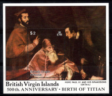 Îles Vierges Britanniques 1988 Mi. Bl. 47 Bloc Feuillet 100% Neuf ** Papa Paulo, Titien, 2 $ - British Virgin Islands