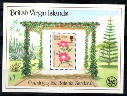 Îles Vierges Britanniques 1987 Mi. Bl. 44 Bloc Feuillet 100% Neuf ** Fleur, Jardin, $2.50 - Iles Vièrges Britanniques